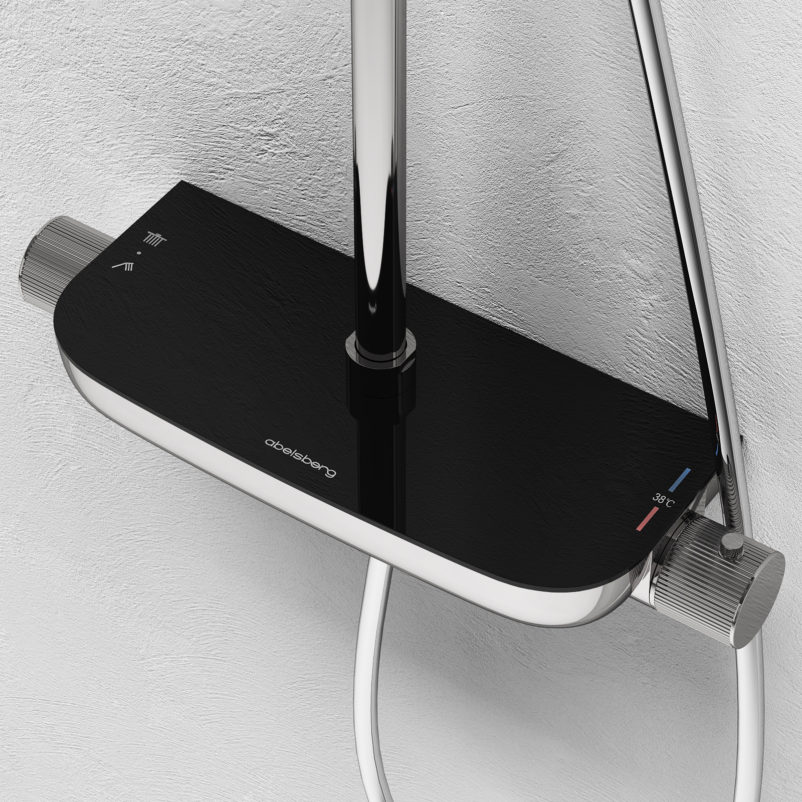 Душевая система Lineara без излива, круглая, глянцевый хром