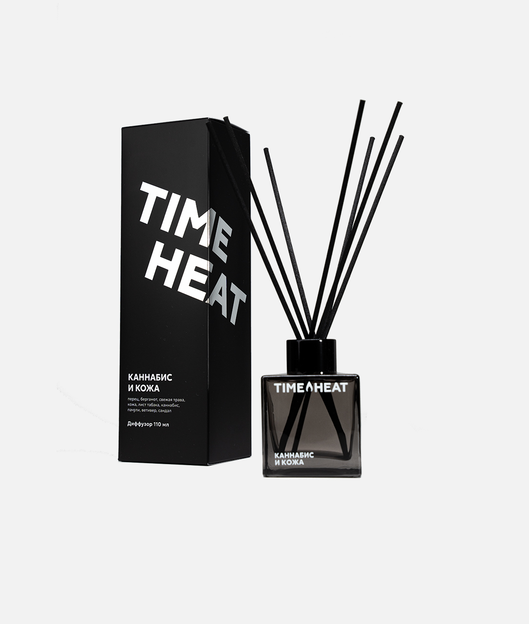 Ароматический диффузор TIME HEAT Каннабис и кожа 110 мл