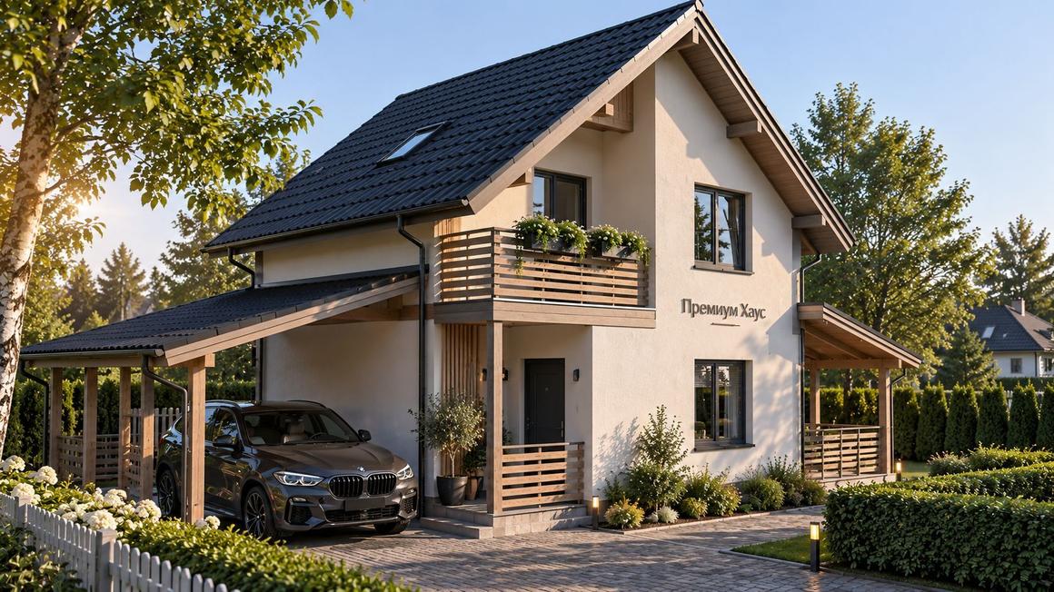 Дом в разметелево 2этажа 88м2 — фотография проекта
