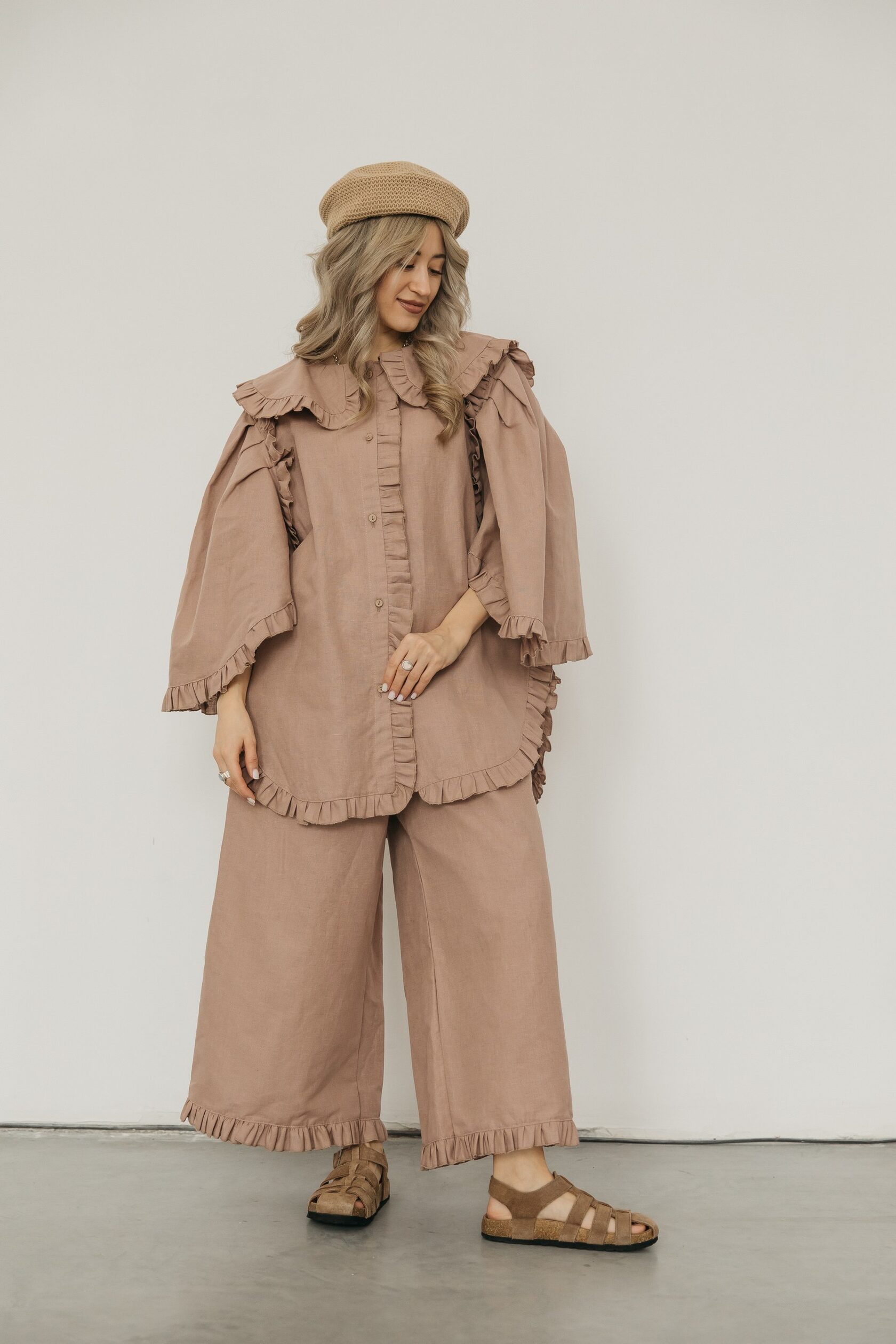 Кюлоты «Пташка» с рюшей