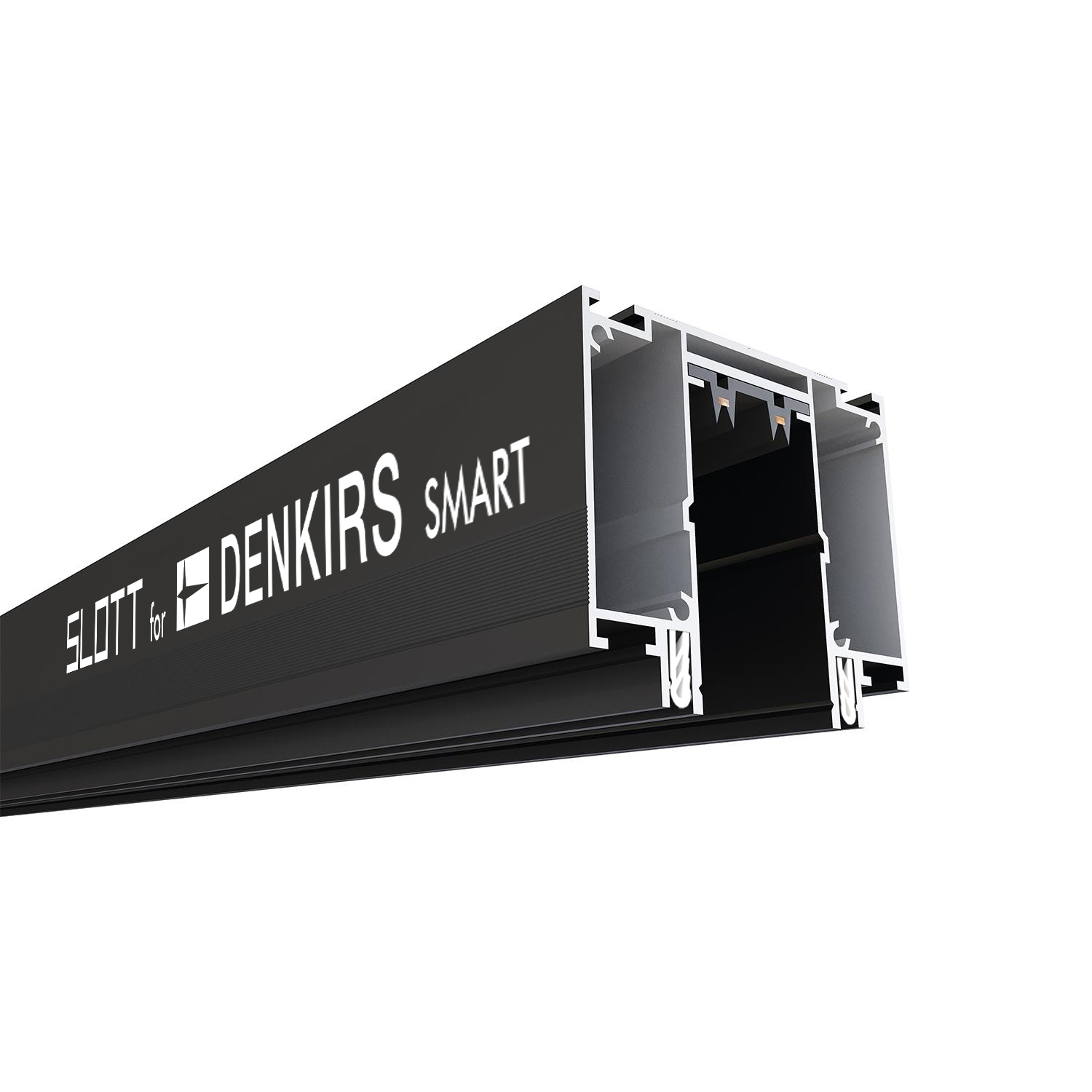 Профиль-трек SLOTT for DENKIRS SMART для натяжных потолков алюминий черный Denkirs TR2014-BK TR2014-BK
