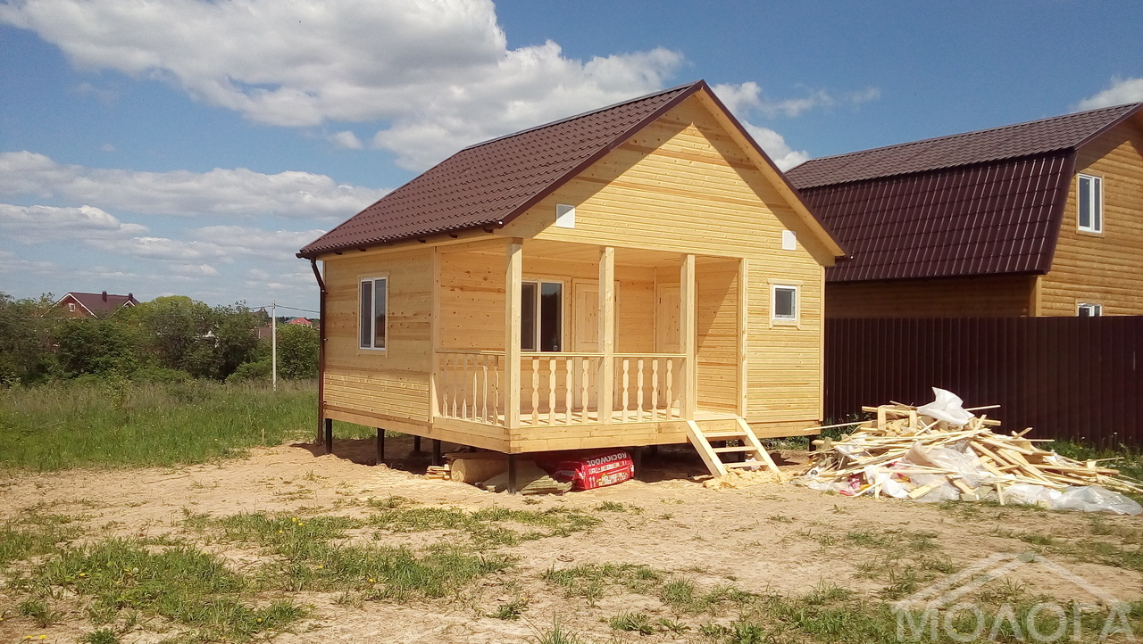 Каркасные дома в Динскую веранда