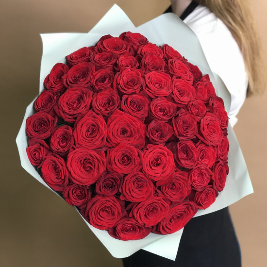 Roses 51 pcs red