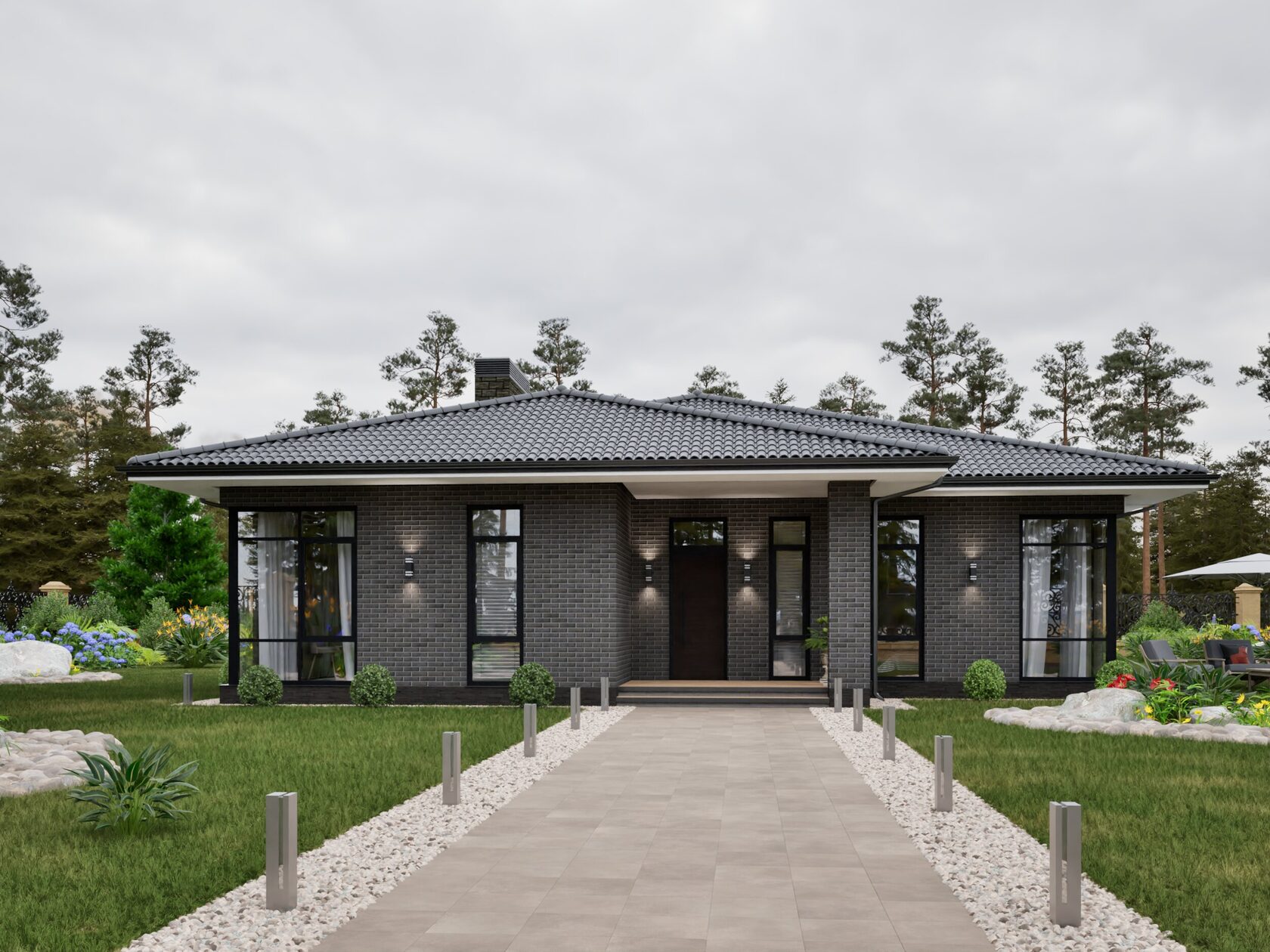 Термопанель BestPoint Ceramics Exclusive Cement Dark — фото 9