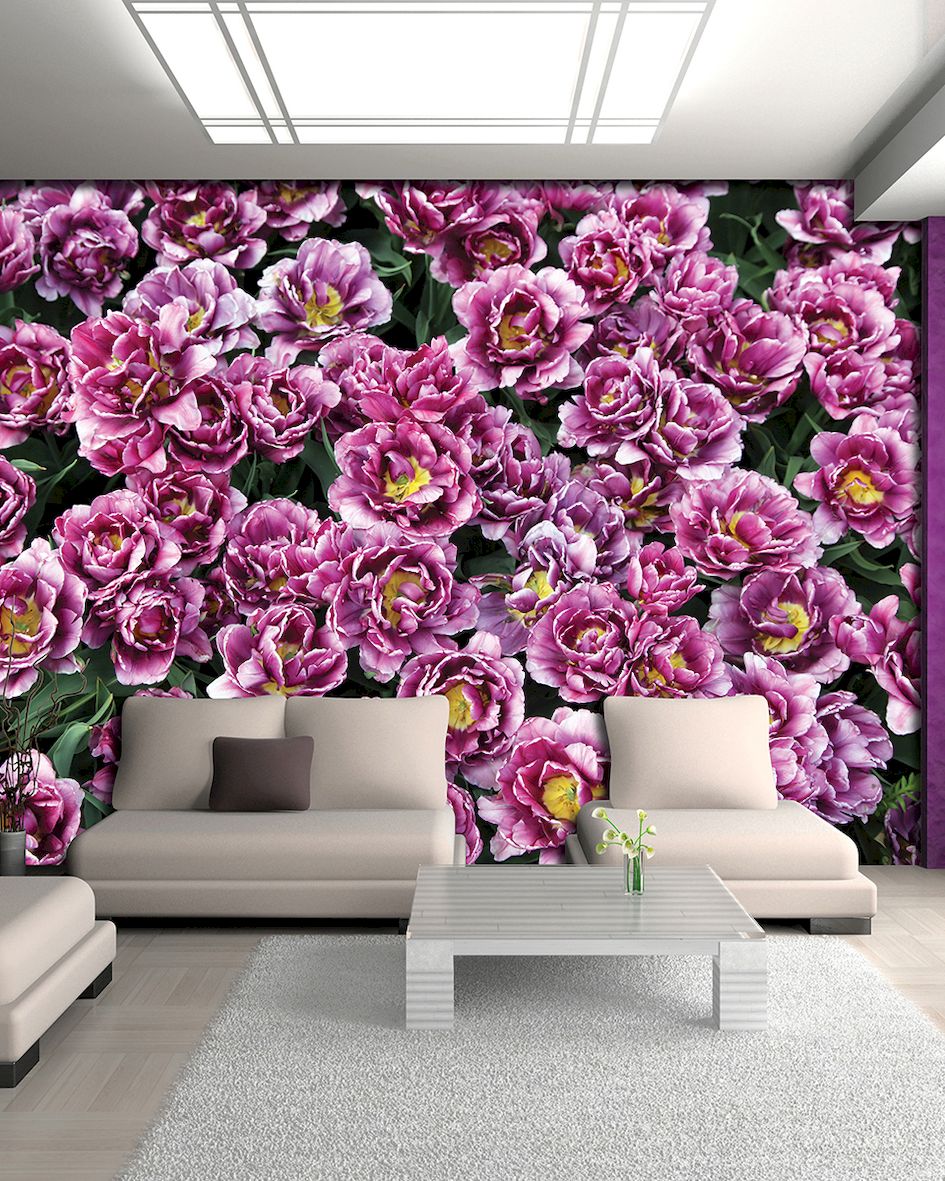 Фотообои с цветами на стену