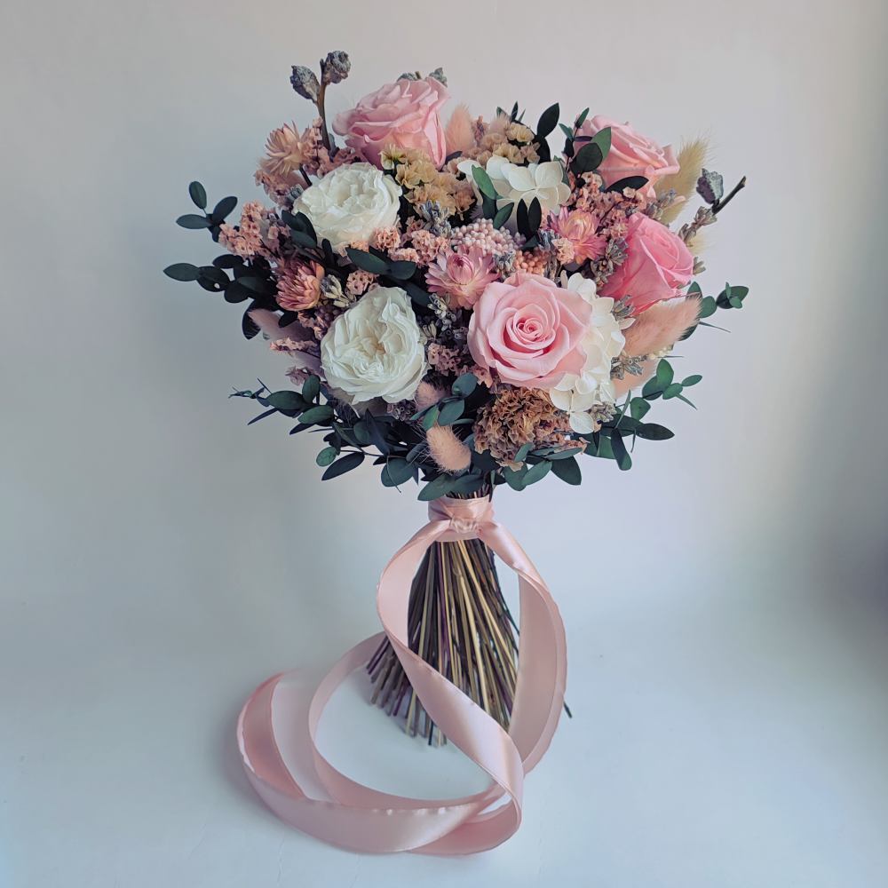 Стабилизированный букет Много роз