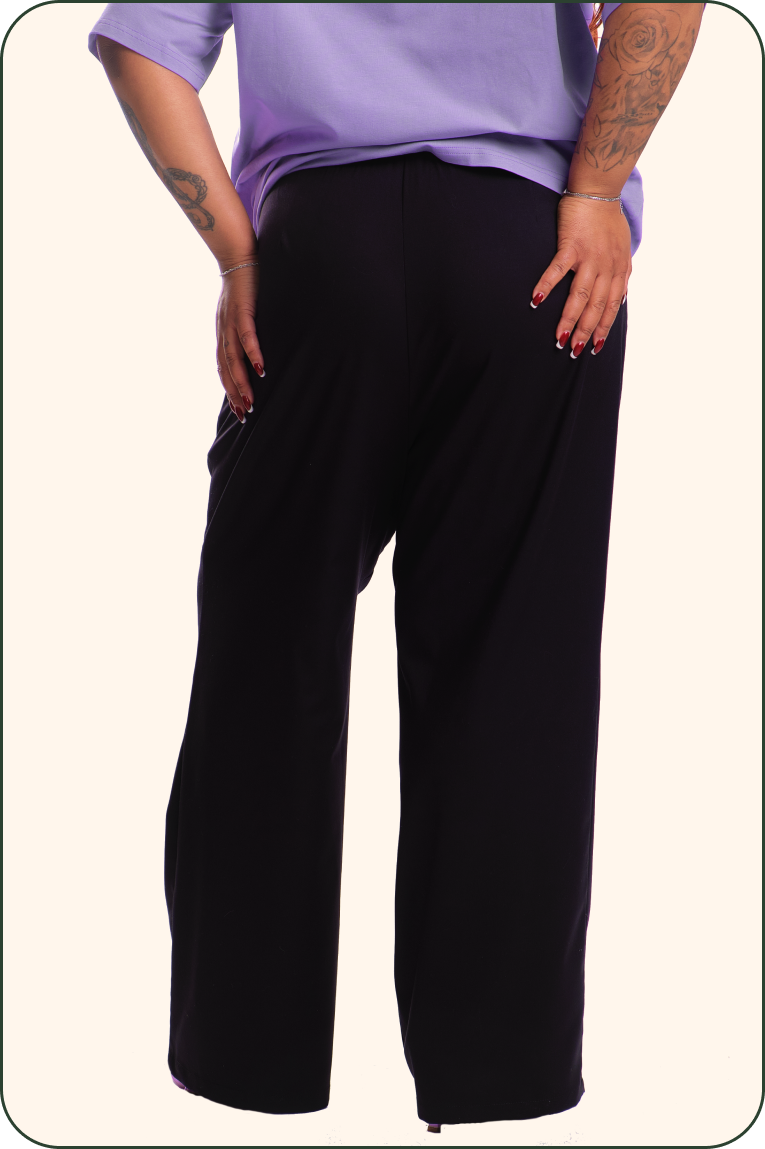 Брюки «Хризантема», черный