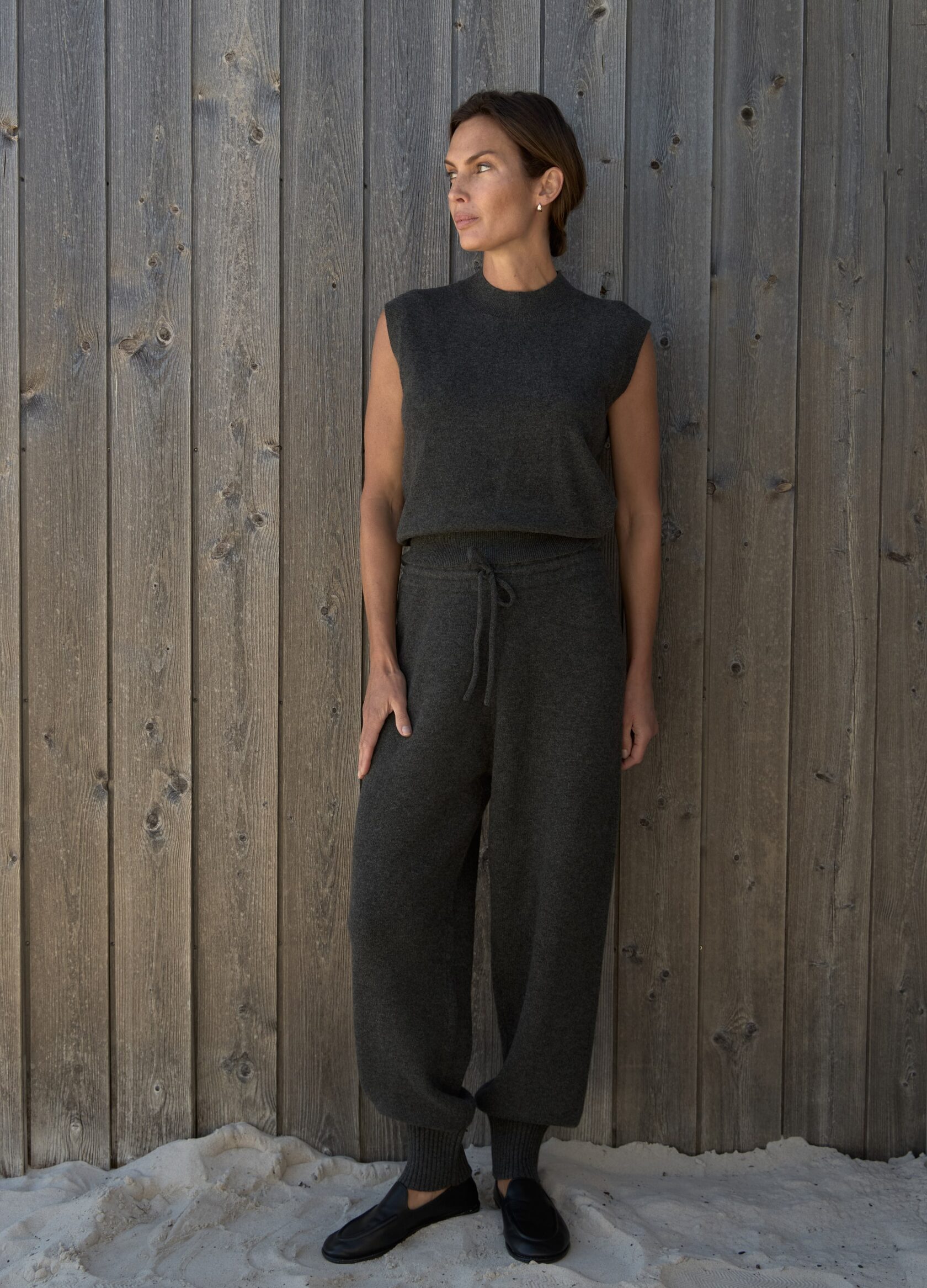 

Вязаный топ из 100% шерсти мериноса - Серый, Rich grey;серый