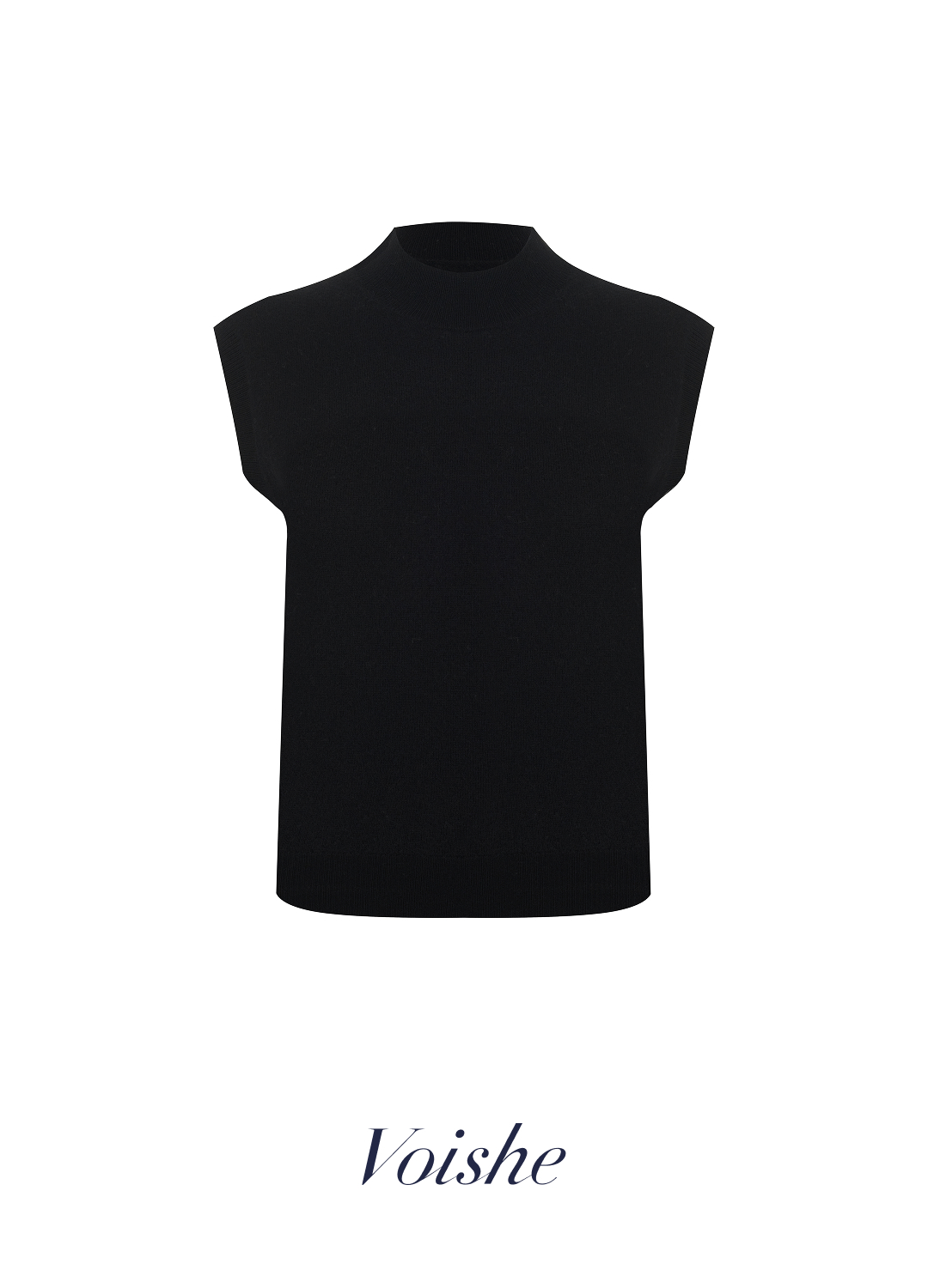 

Вязаный топ из 100% шерсти мериноса - Чёрный, Diamond black;чёрный