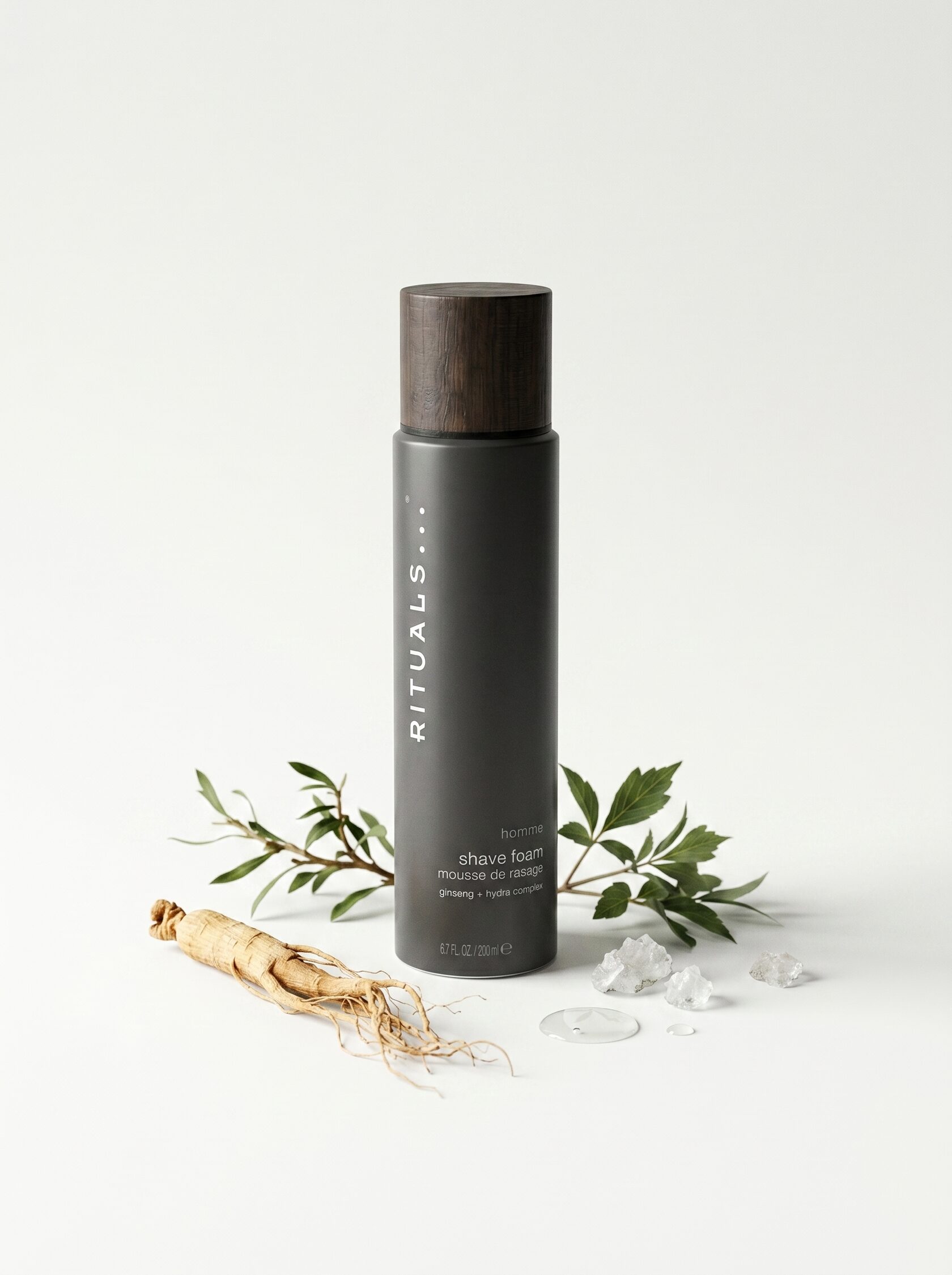 Rituals... Гель-пена для бритья Homme с женьшенем, 200 мл