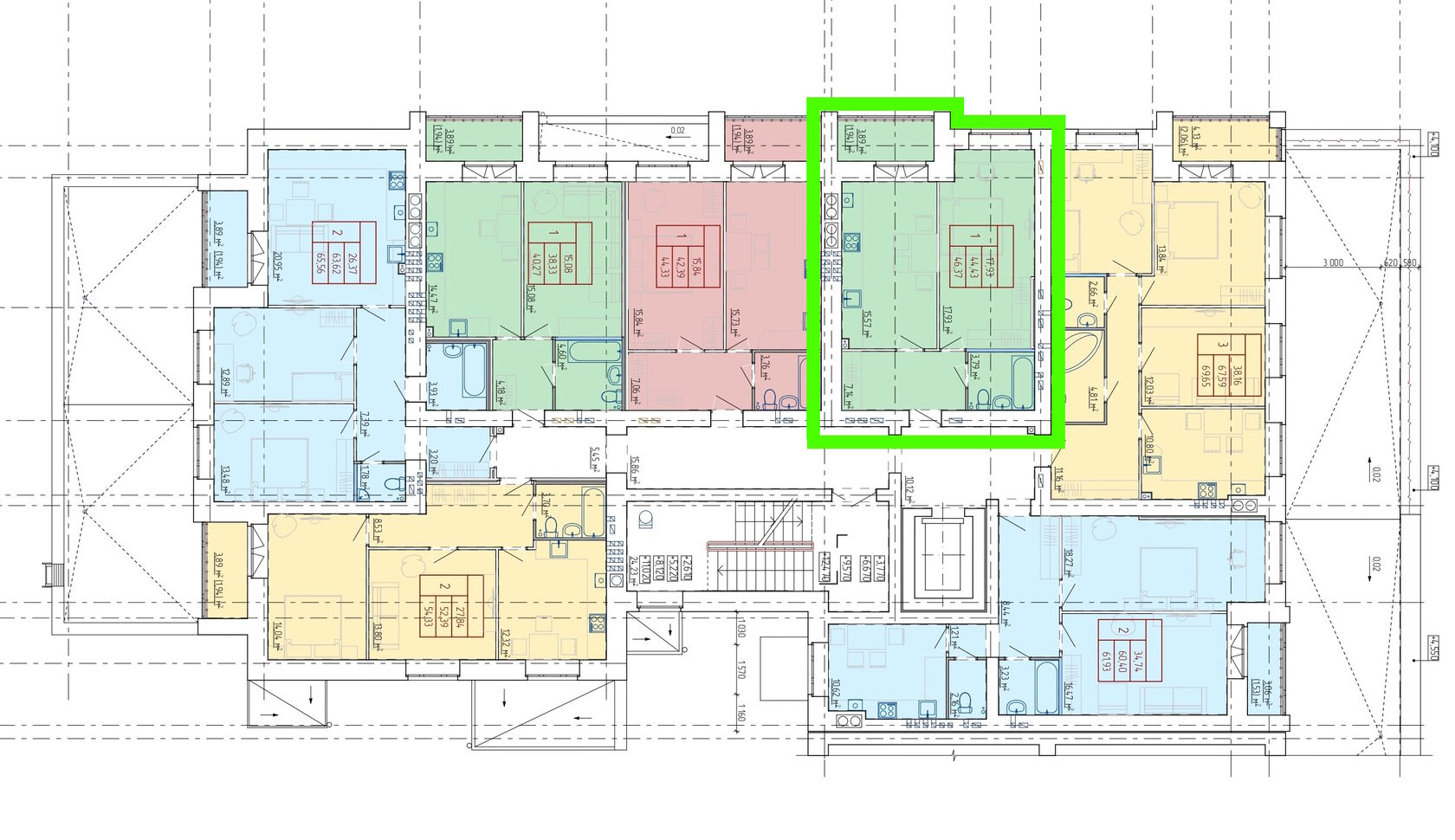 Планировка 1-комн. 5