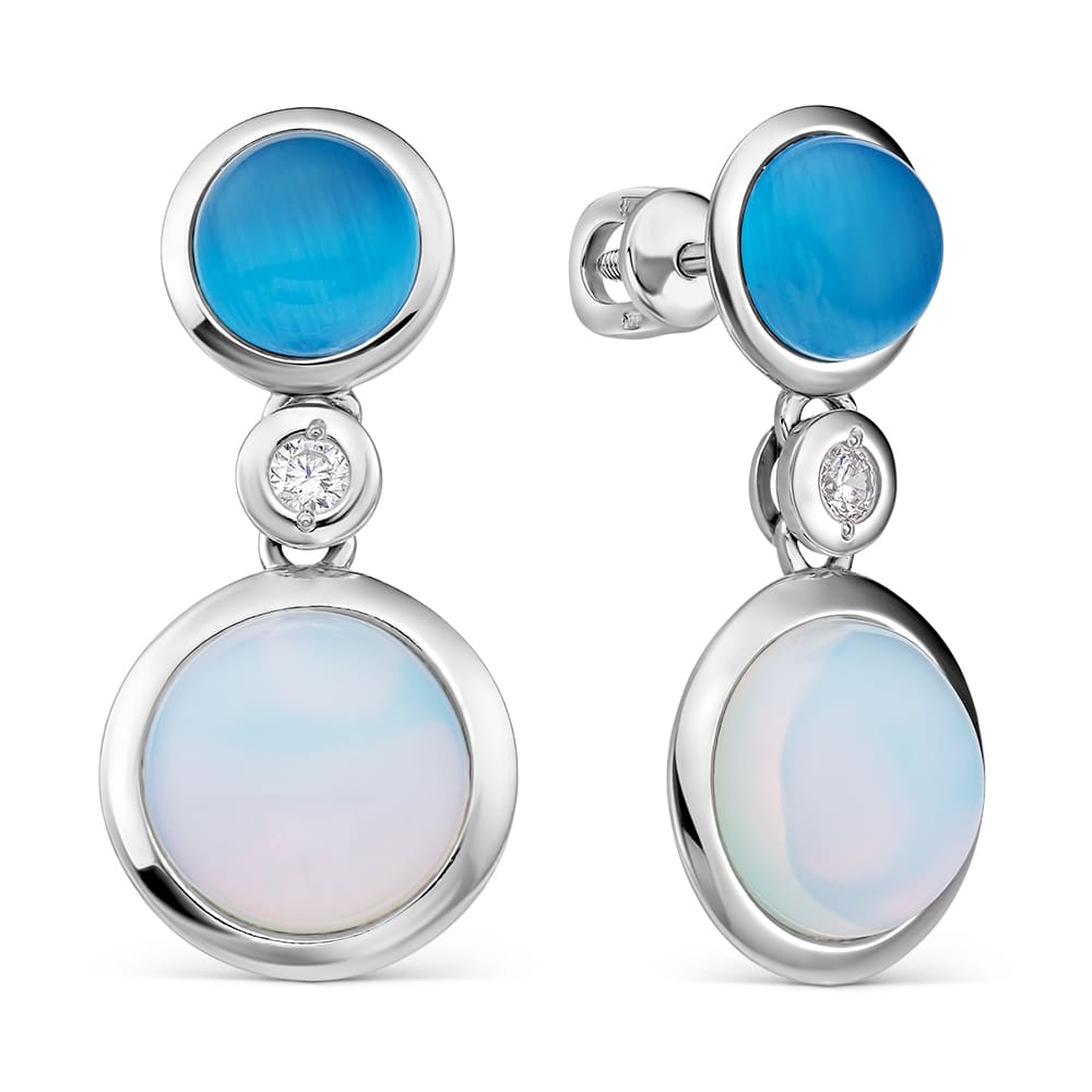 Лунный камень+ кошачий глаз