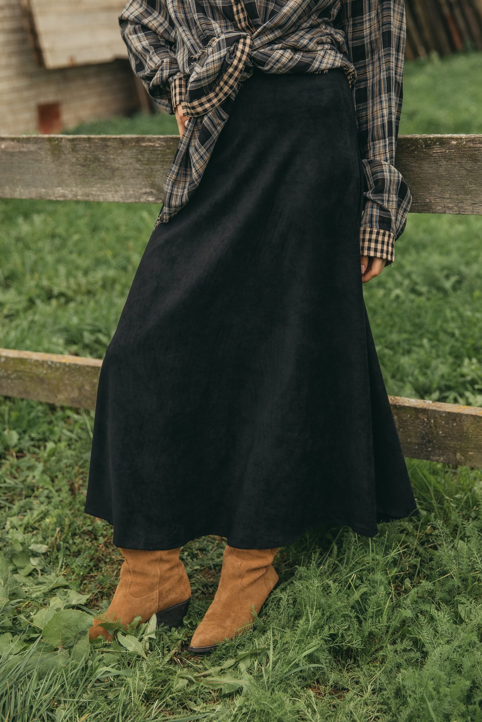 Юбка из экозамши «Мехико»