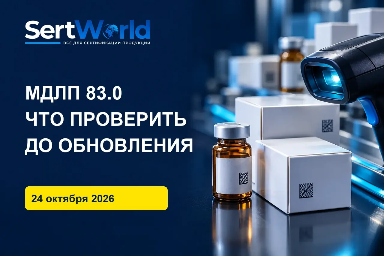 МДЛП 83.0 / ЧТО ПРОВЕРИТЬ / ДО ОБНОВЛЕНИЯ — редакционная иллюстрация SertWorld