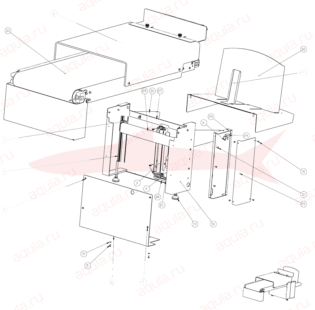 Morgana DigiBook 450 A0212101-01 Nastro uscita con stacker — схема деталей