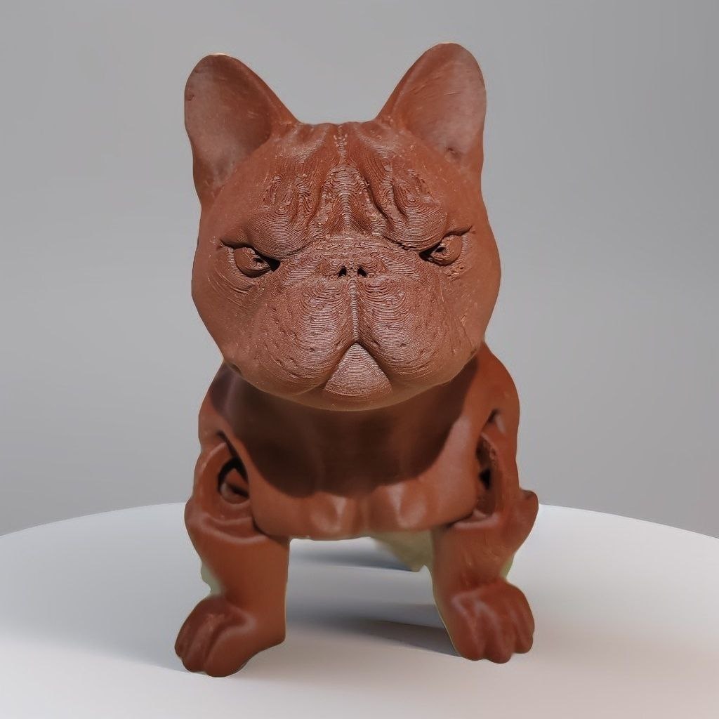 Французский бульдог — работа инклюзивной 3D-мастерской