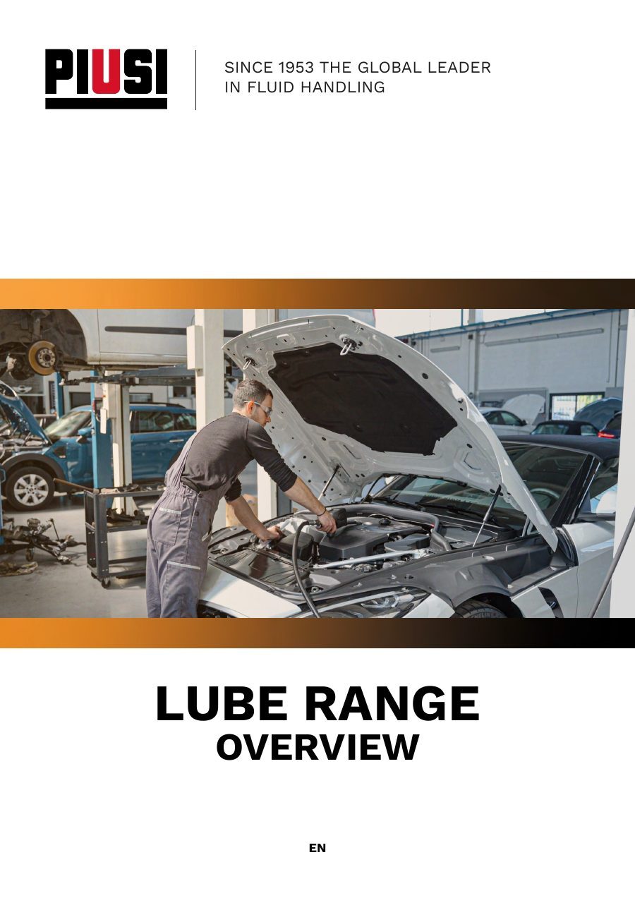 Обложка каталога PIUSI Lubrication, английское издание