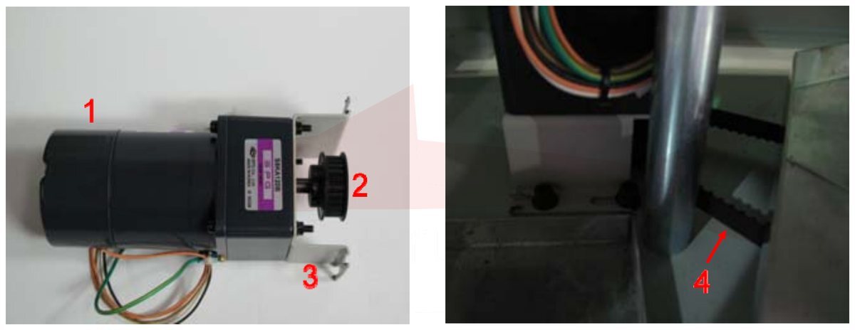 Morgana DigiCoater 16 Tank Drive Motor — схема деталей