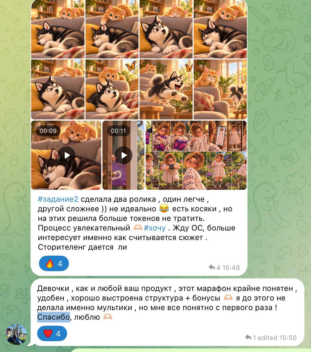 Отзыв участницы Мультстарта