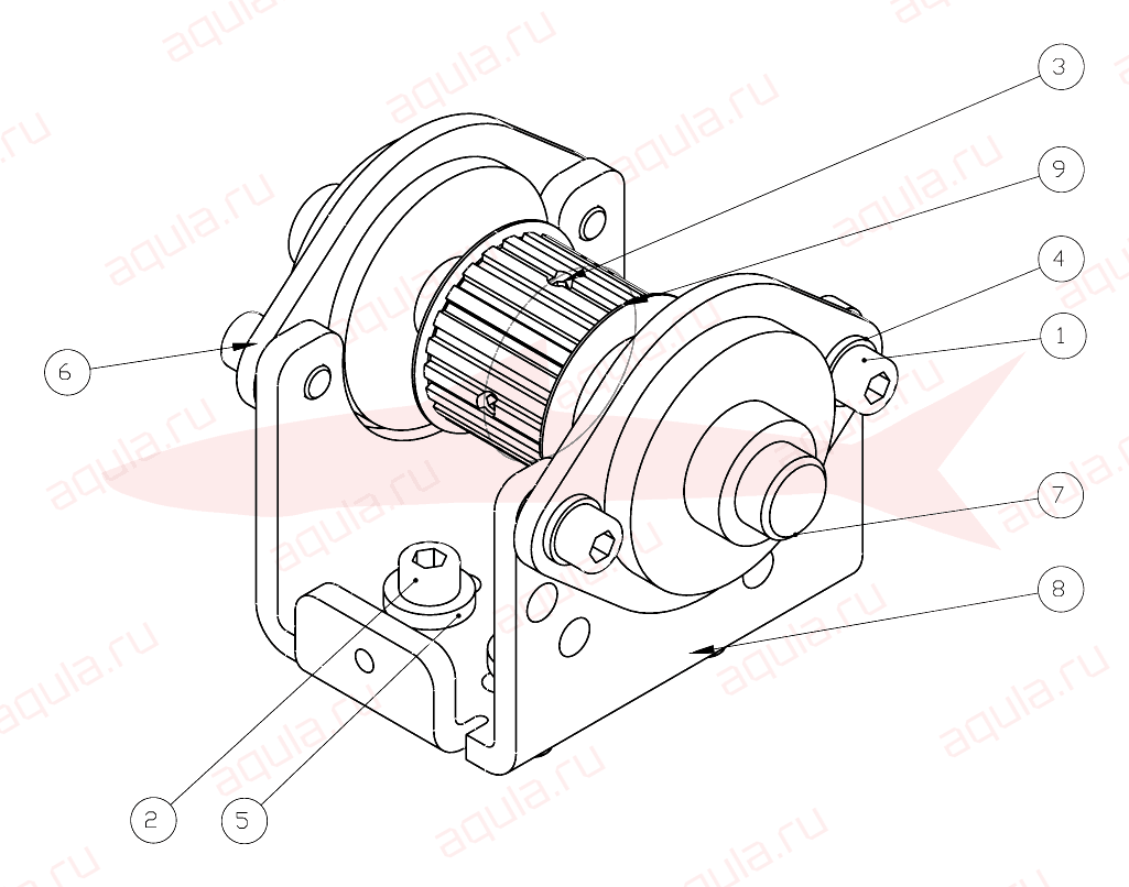 Morgana DigiBook 450 A0107011-00 Ass. puleggia folle — схема деталей