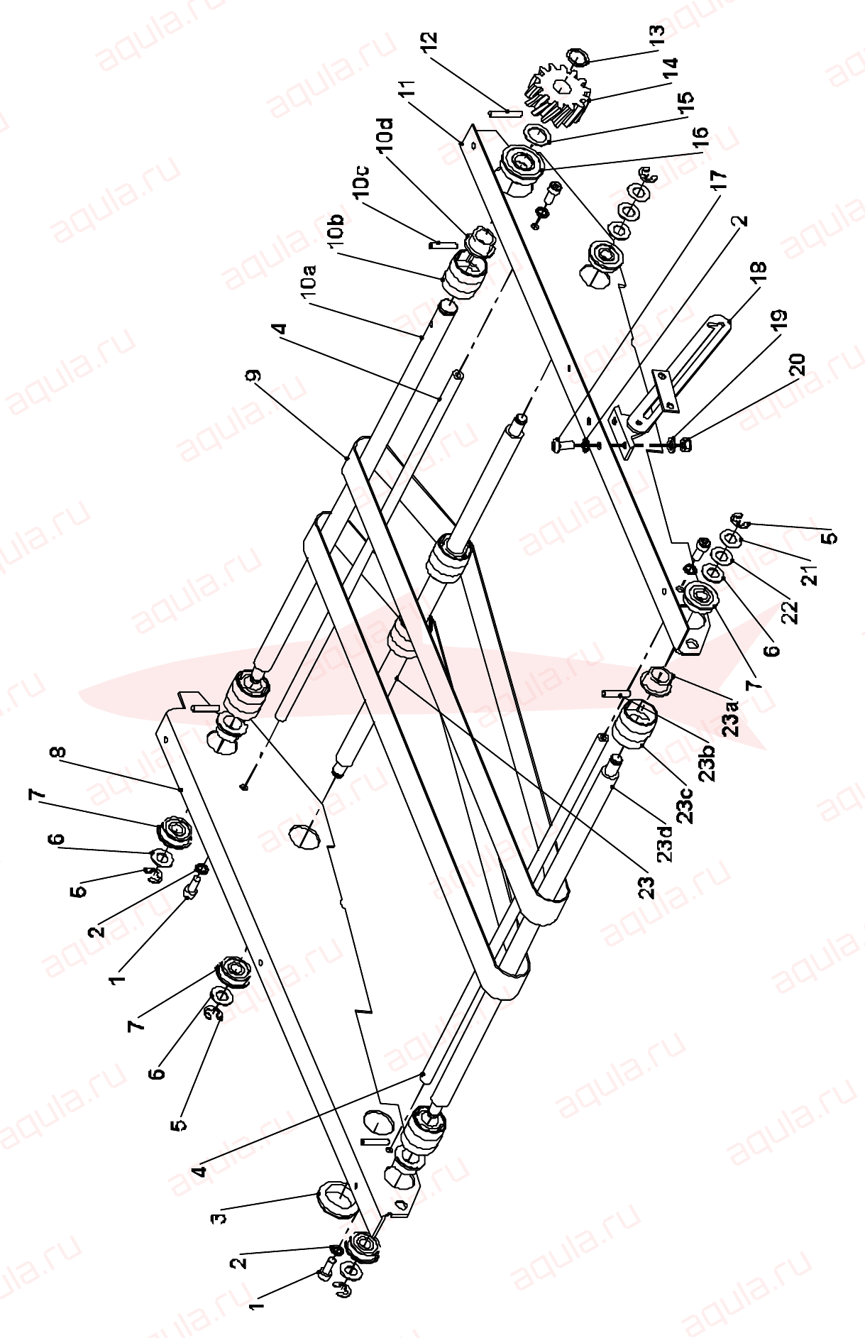 Morgana Square Back System Fig 21 Input Conveyor — схема деталей