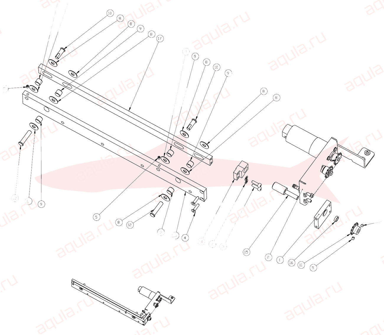 Morgana DigiBook 450 Ass. regolazione altezza sx — схема деталей