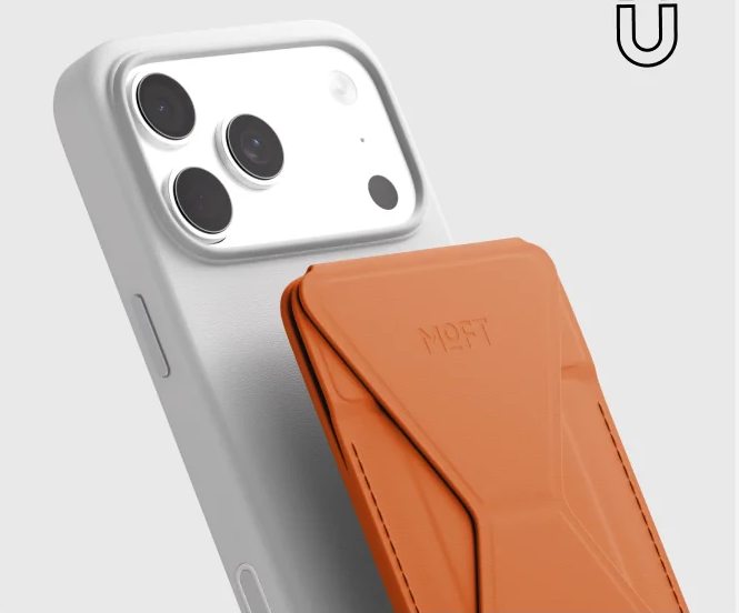Магнитное крепление картхолдера MOFT Snap-On к задней крышке iPhone