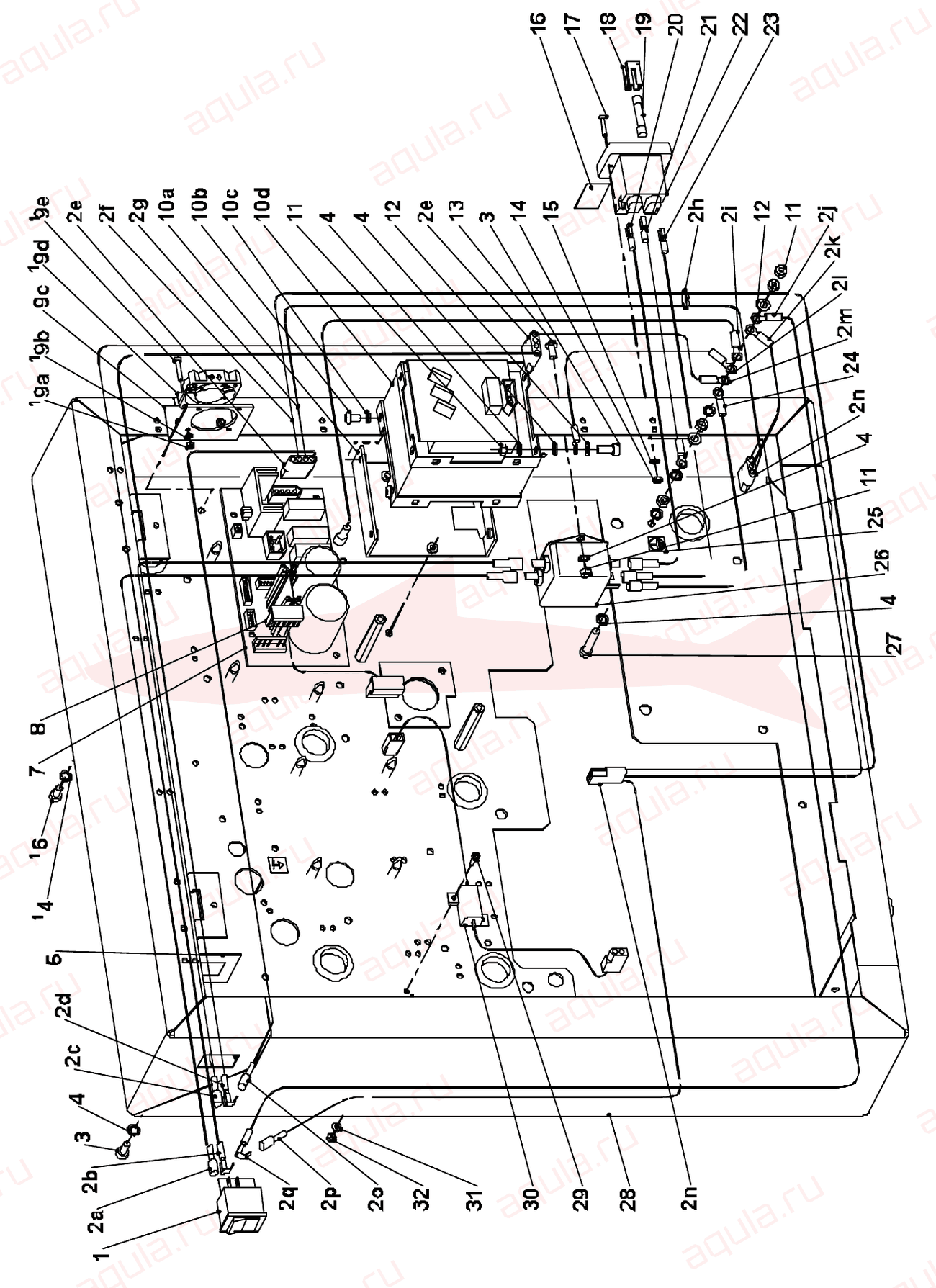 Morgana Square Back System Fig 13 Side Plate R/H Electrics — схема деталей