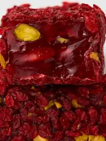 Гранатовый фитиль с фисташкой и барбарисом — срез