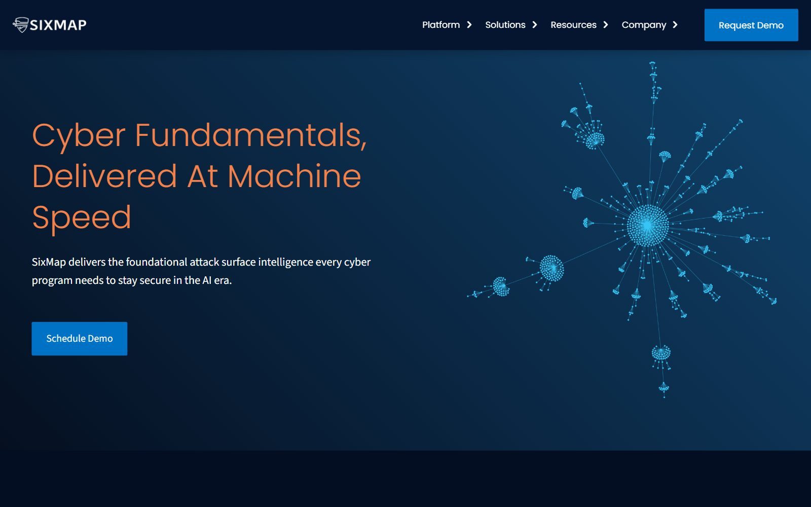 SixMap homepage screenshot (October 2026)