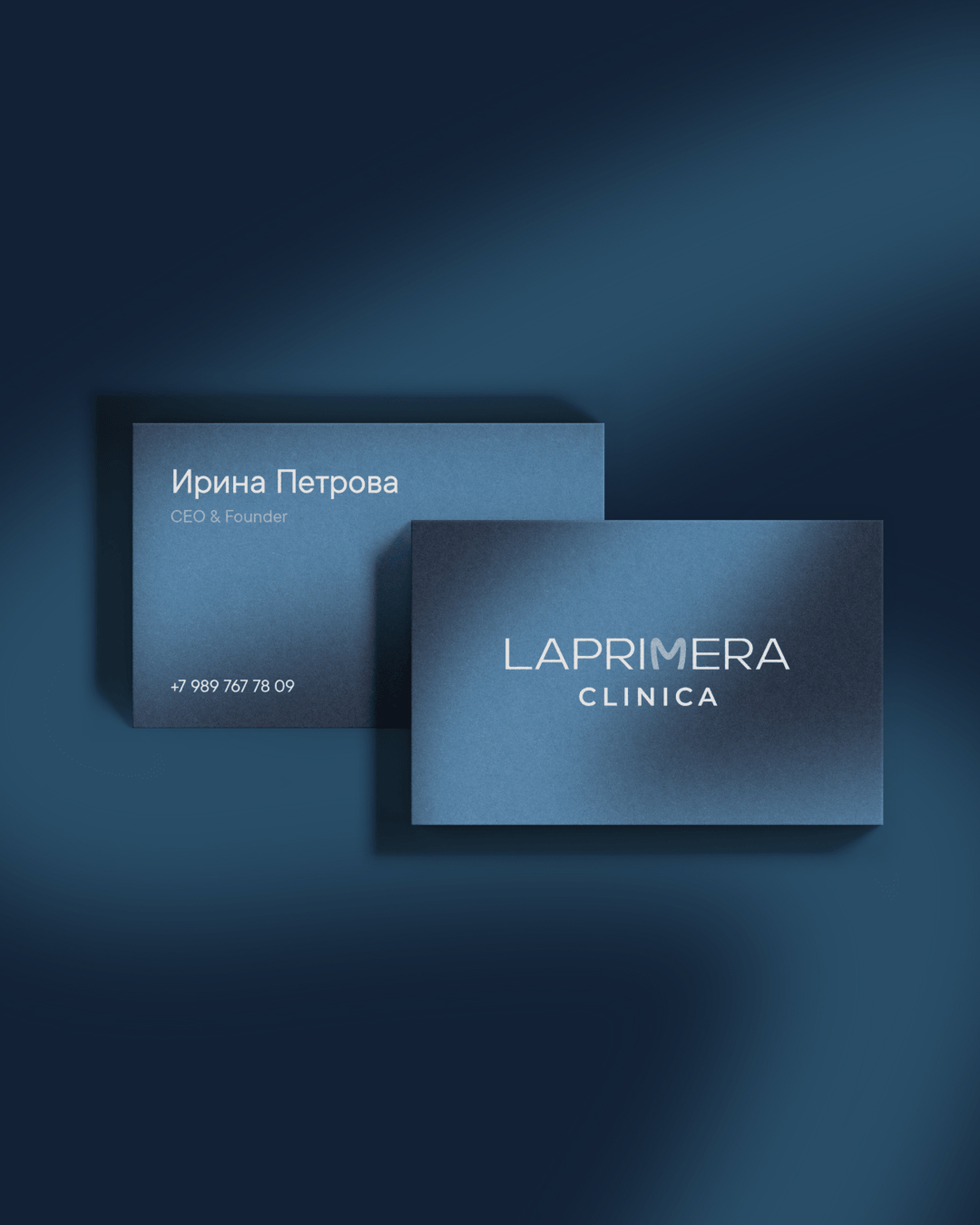 Laprimera — фирменные карточки с градиентной графикой