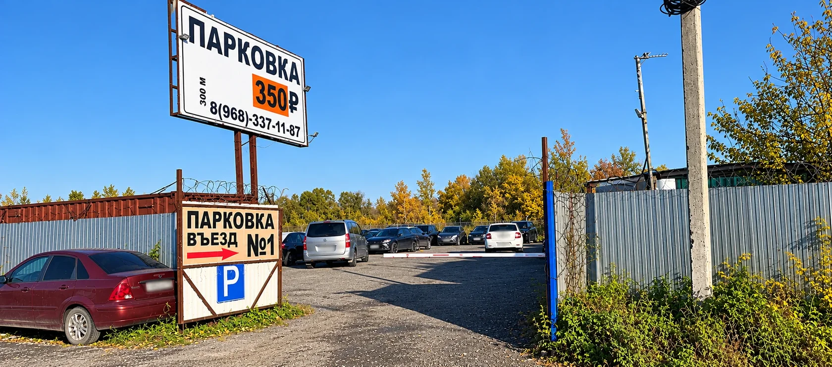 Ворота и въезд — Парковка №1 у Шереметьево