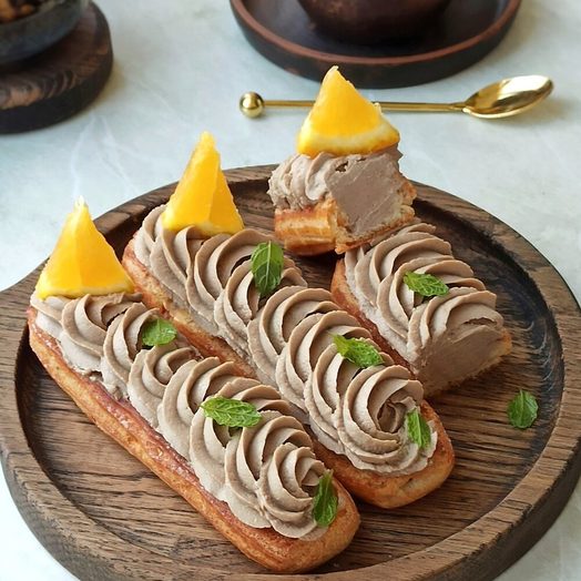 Закусочные эклеры с куриным паштетом с яблоком ученицы Натальи Любецкой