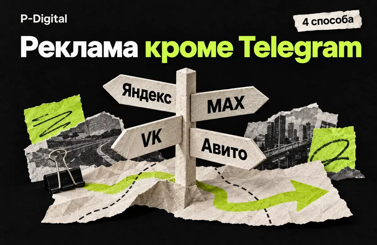 Четыре способа рекламы бизнеса кроме Telegram: Яндекс, MAX, VK и Авито