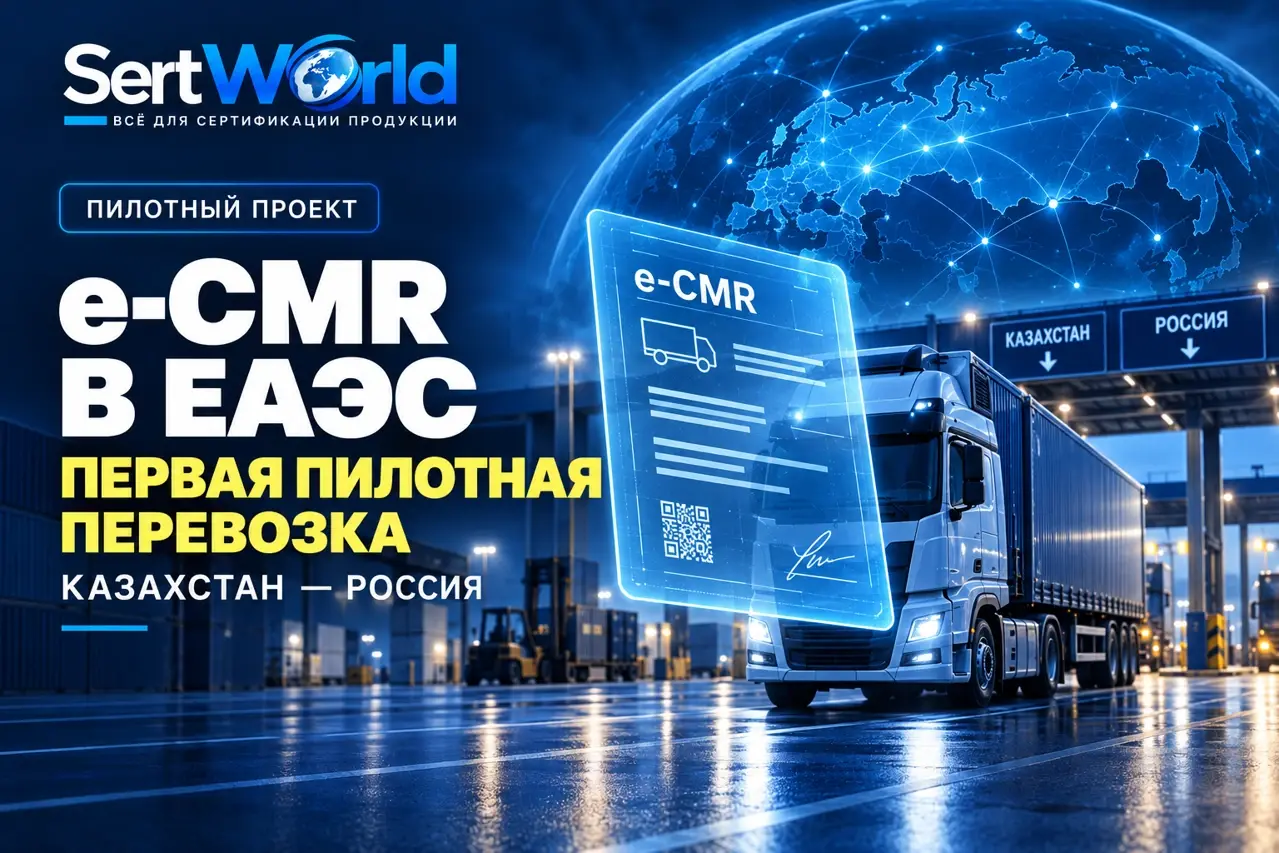 e-CMR в ЕАЭС: первая пилотная перевозка Казахстан — Россия, SertWorld