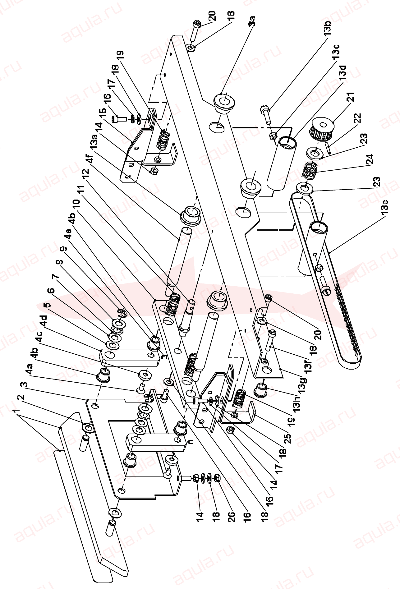 Morgana Square Back System Fig 17 Stop Mechanism — схема деталей