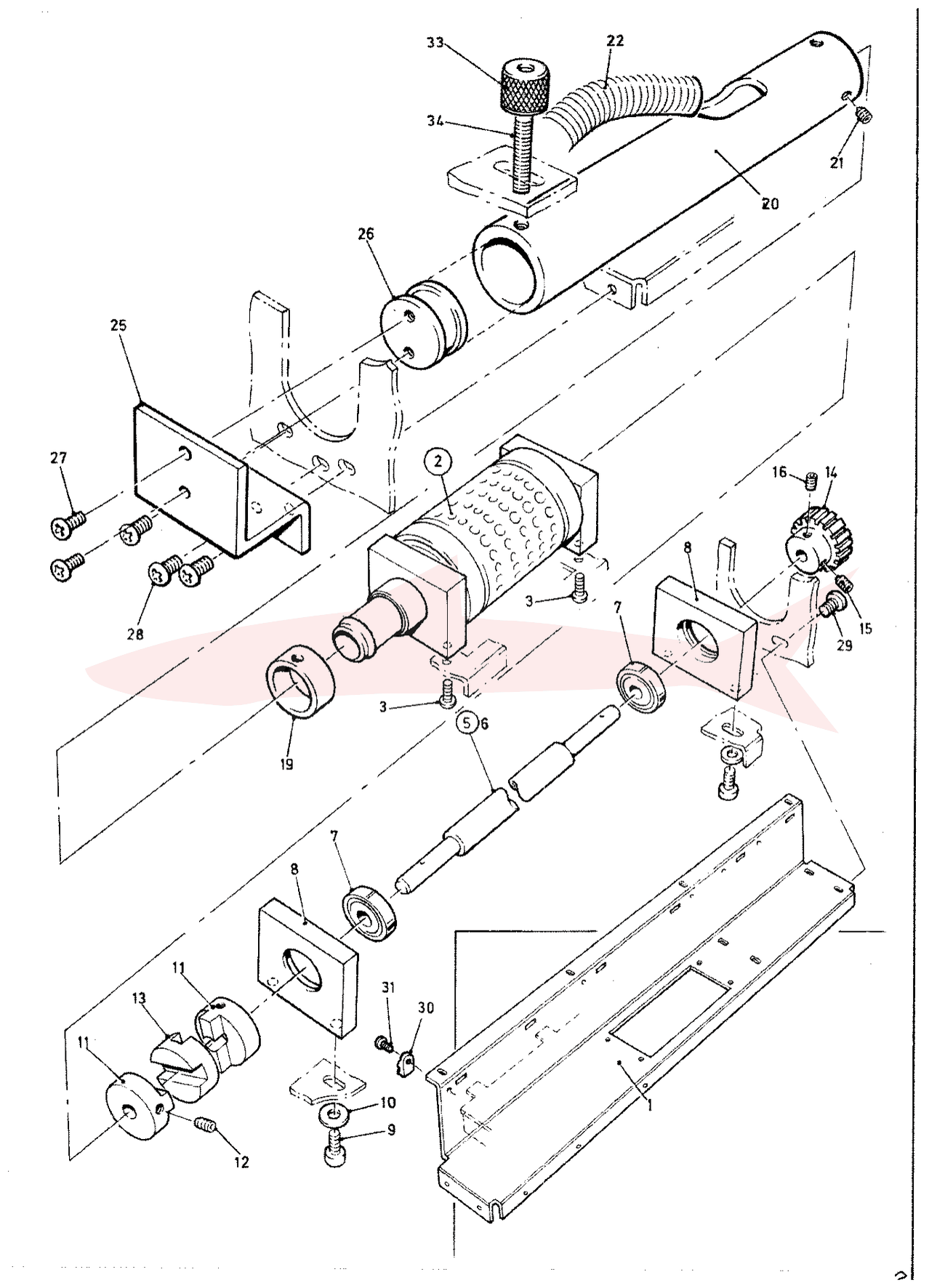 Morgana FSN 6-60-11 Vacuum Roller Installation — схема деталей
