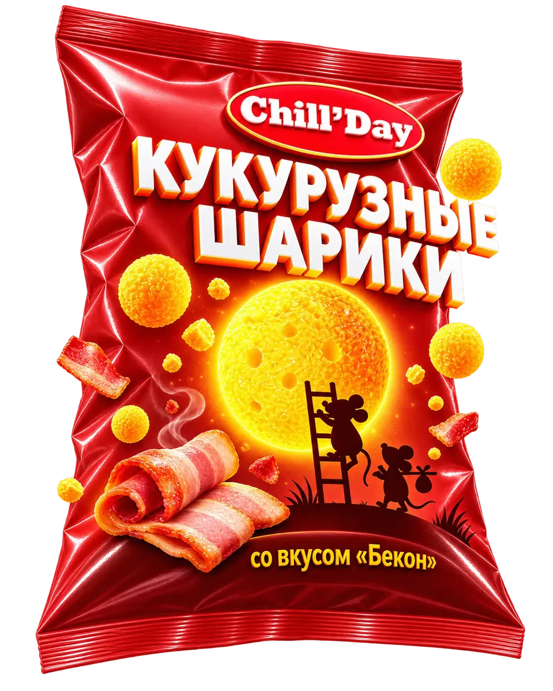 Кукурузные шарики со вкусом бекона