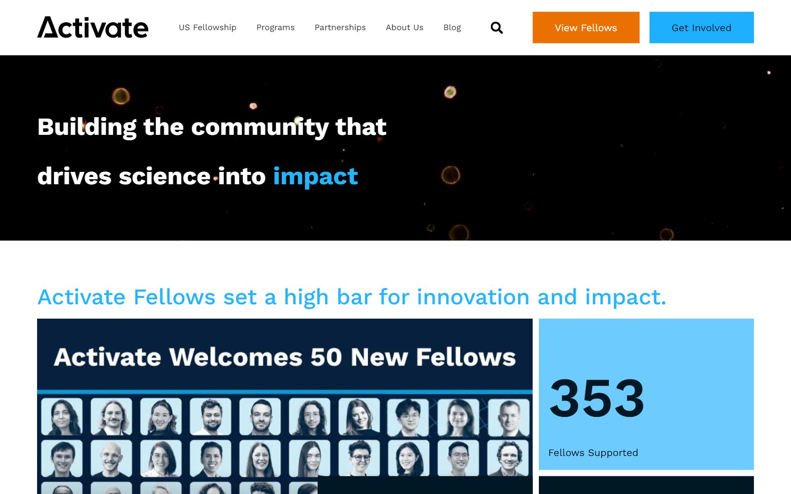 Activate homepage screenshot (October 2026)