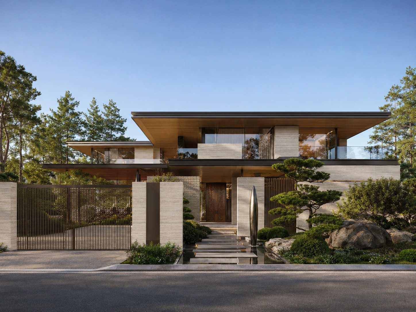 VILLA D’OLIVA — Главный фасад и входная группа