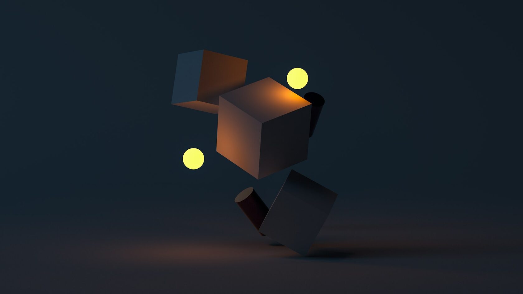 Абстрактный 3D-рендер фигур