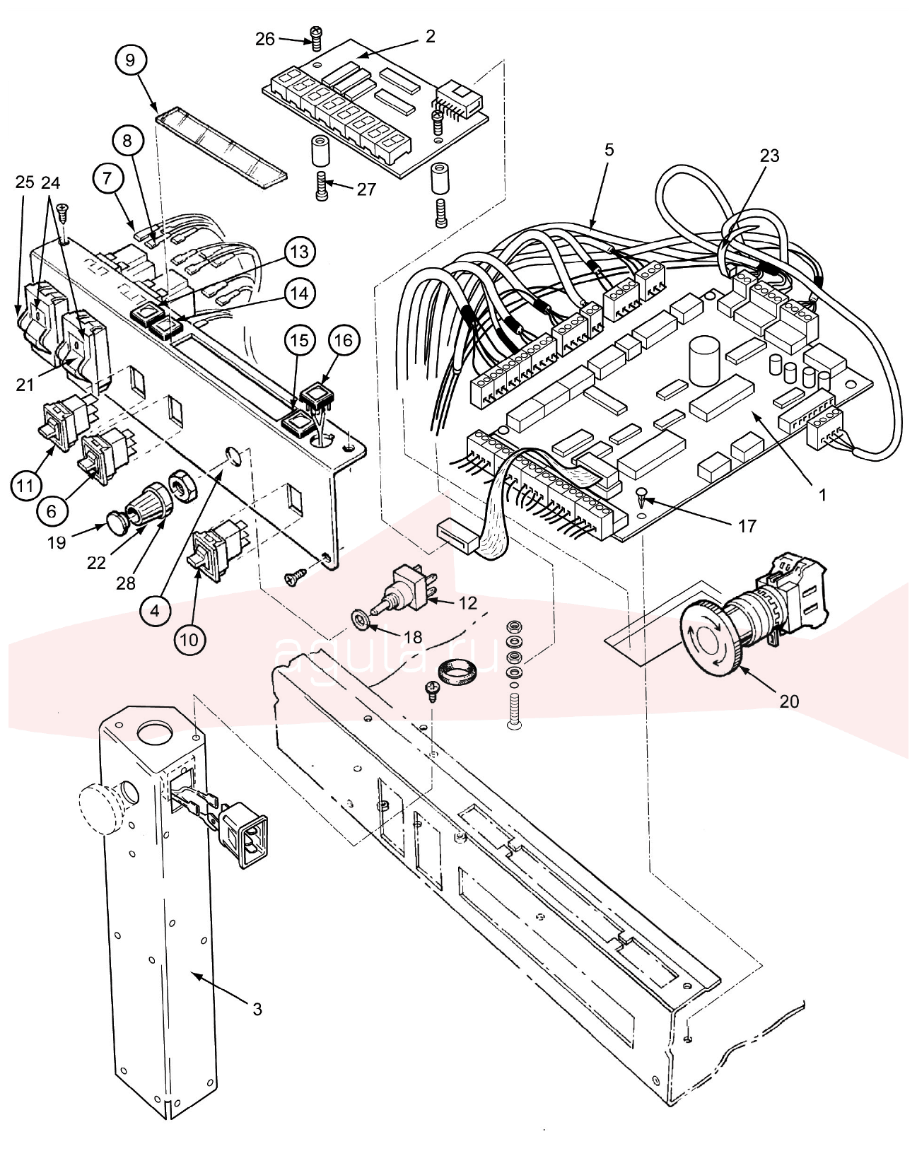 Morgana AutoCreaser Mk2 7-05-04 Services 50Hz — схема деталей