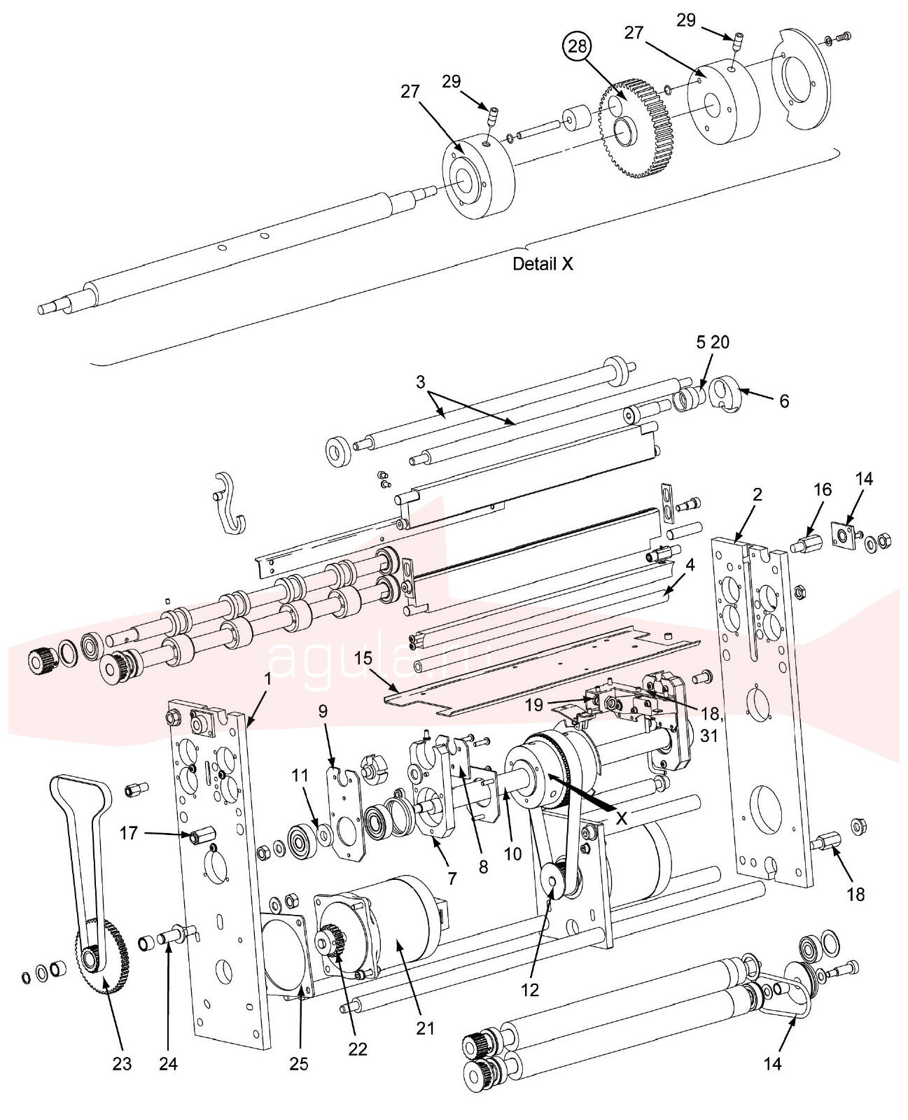 Morgana AutoCreaser Mk2 125-01-08 Black Box Assembly — схема деталей