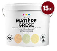 Структурное покрытие Vincent Matière Grèse, 15 кг