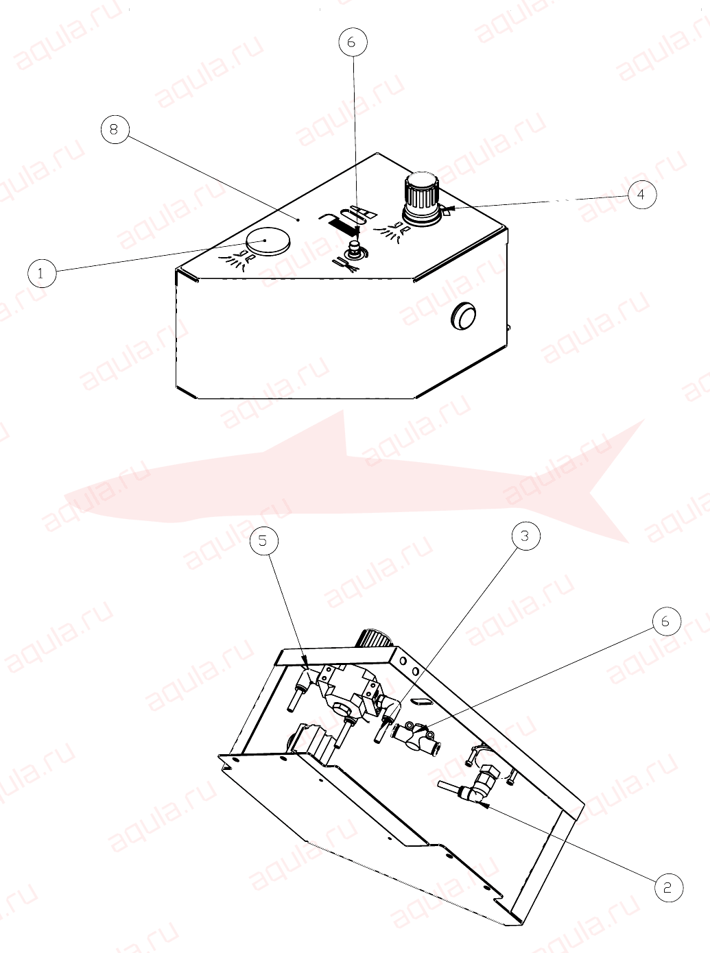 Morgana DigiBook 450 A0210100-00 Ass. copertura con manometri — схема деталей