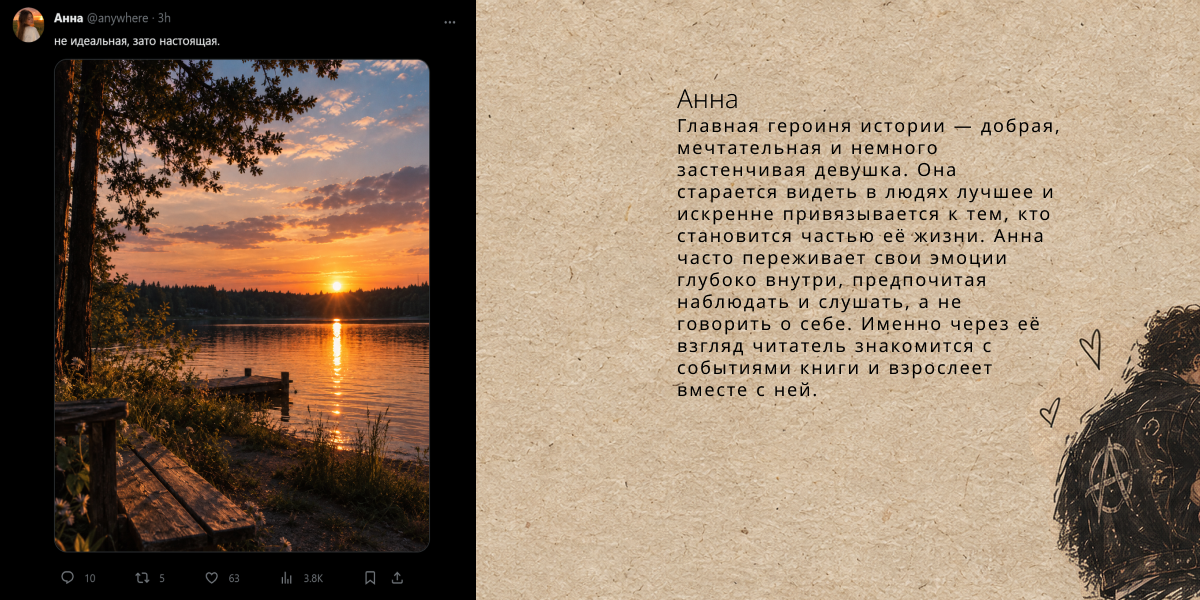 Анна. Страница главной героини