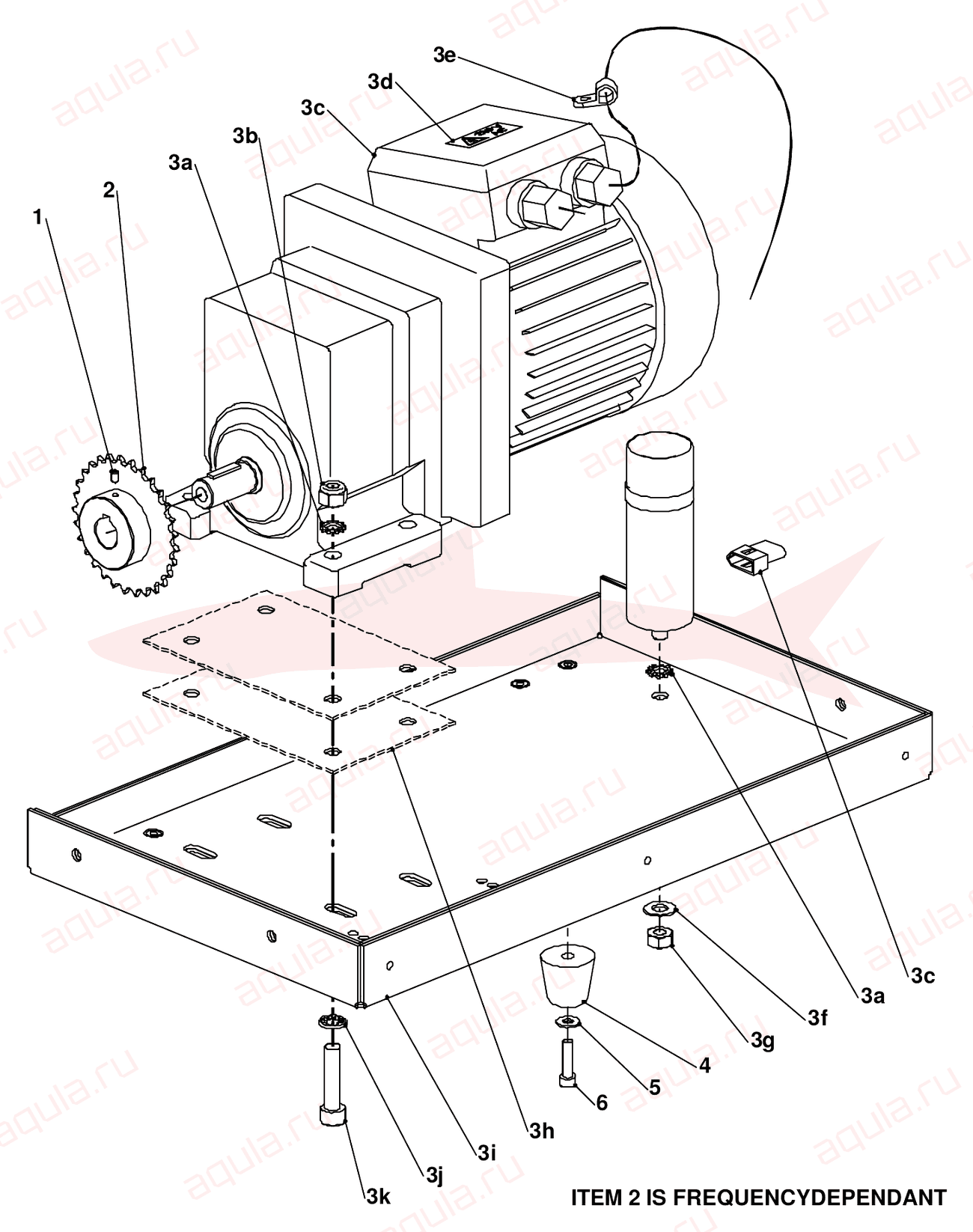 Morgana Square Back System Fig 16 Main Drive Assembly — схема деталей