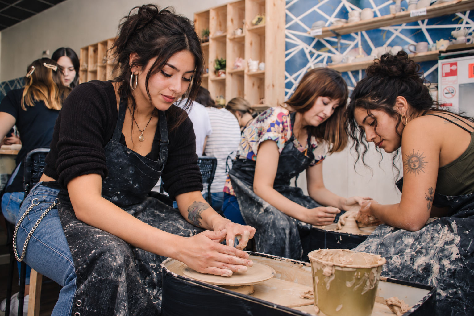 Pottery class at Pottery Studio 1 in San Francisco