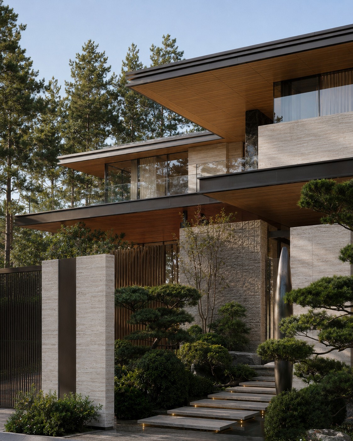 VILLA D’OLIVA — Архитектура и широкие свесы