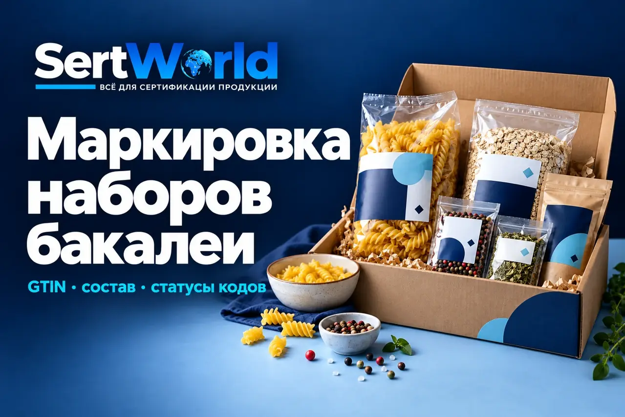 Маркировка наборов бакалеи: GTIN, состав и статусы кодов — SertWorld